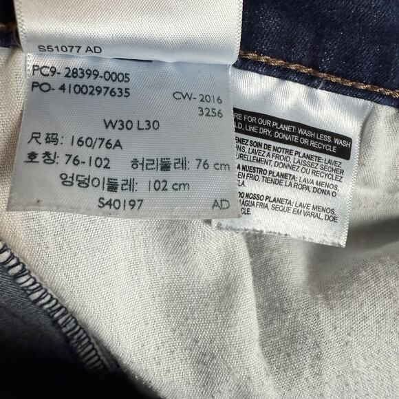 Levi's Jeans Women 30 Blue Denim 5-Pockets Mid-Rise Slimming Skinny Leg Classic - Picture 14 of 16